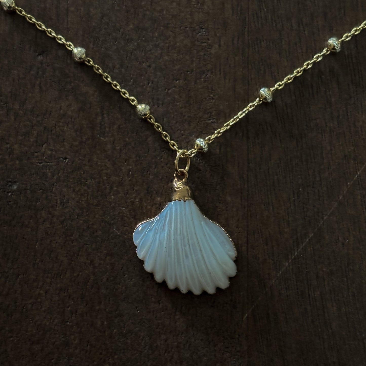 MOTHER OF PEARL SCALLOP SHELL