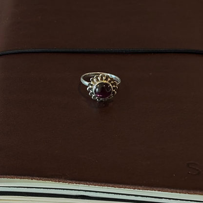 TOURMALINE FLORAL RING