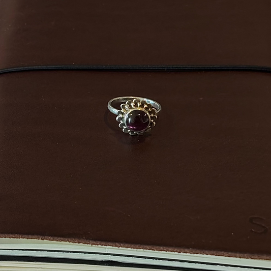 TOURMALINE FLORAL RING