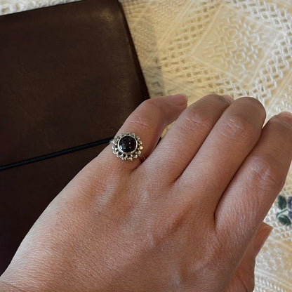 TOURMALINE FLORAL RING